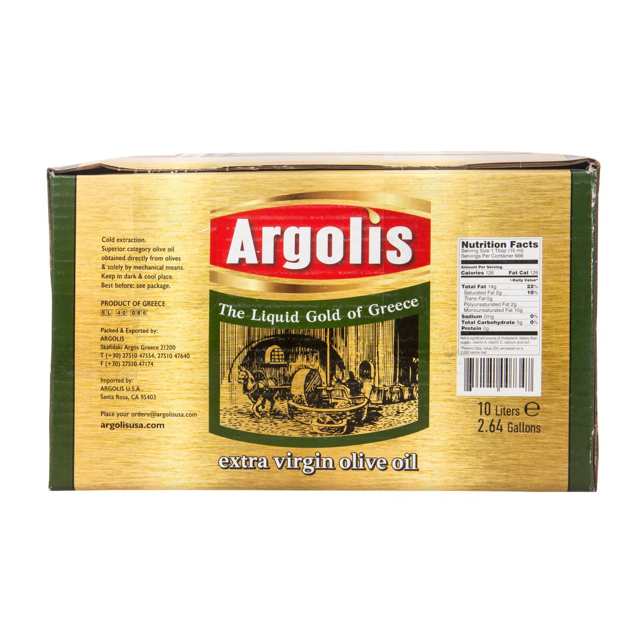 Yioryo Olive Oil, Extra Virgin, Argolis - Azure Standard