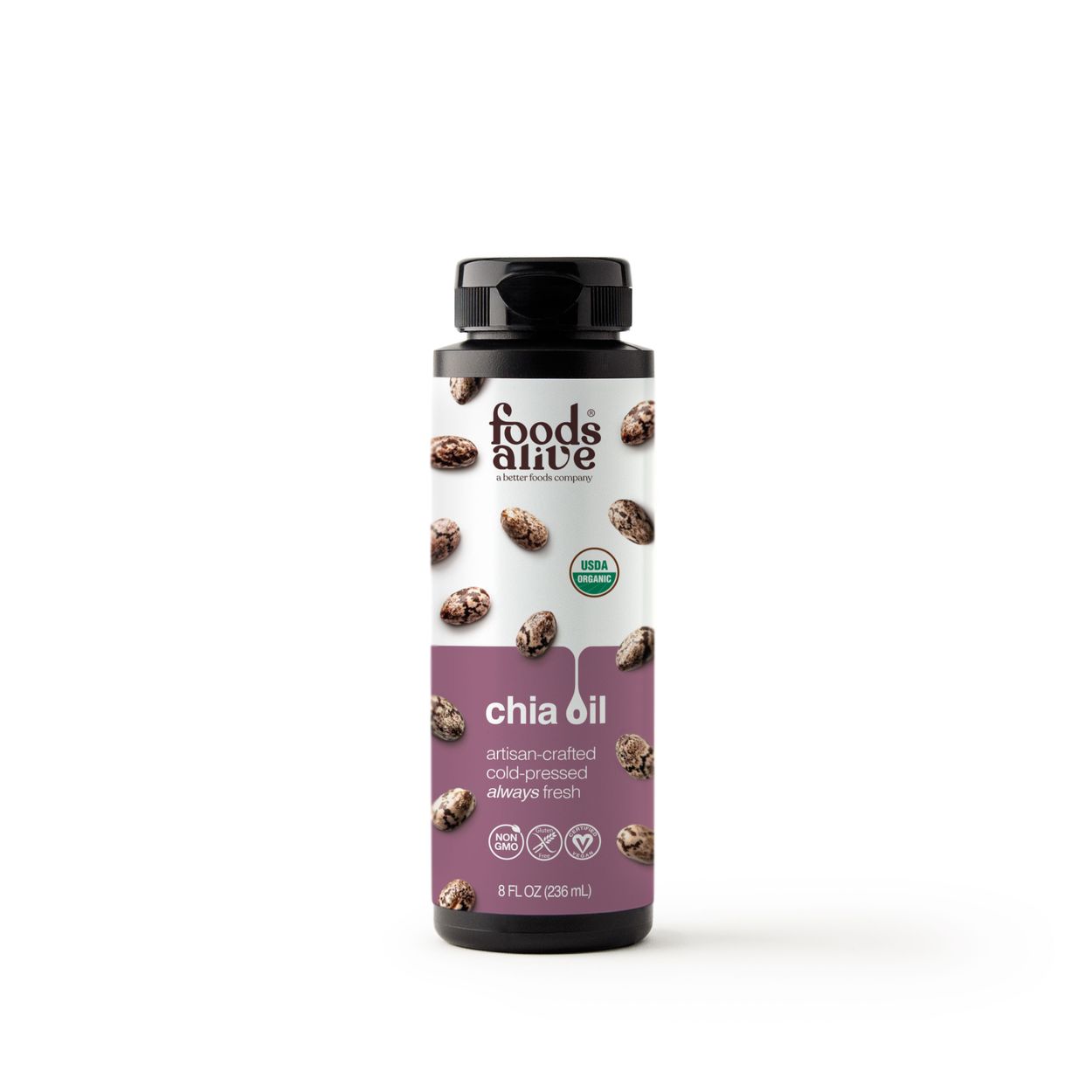 Foods Alive Chia Oil, Artisan Cold Pressed, Organic - Azure Standard