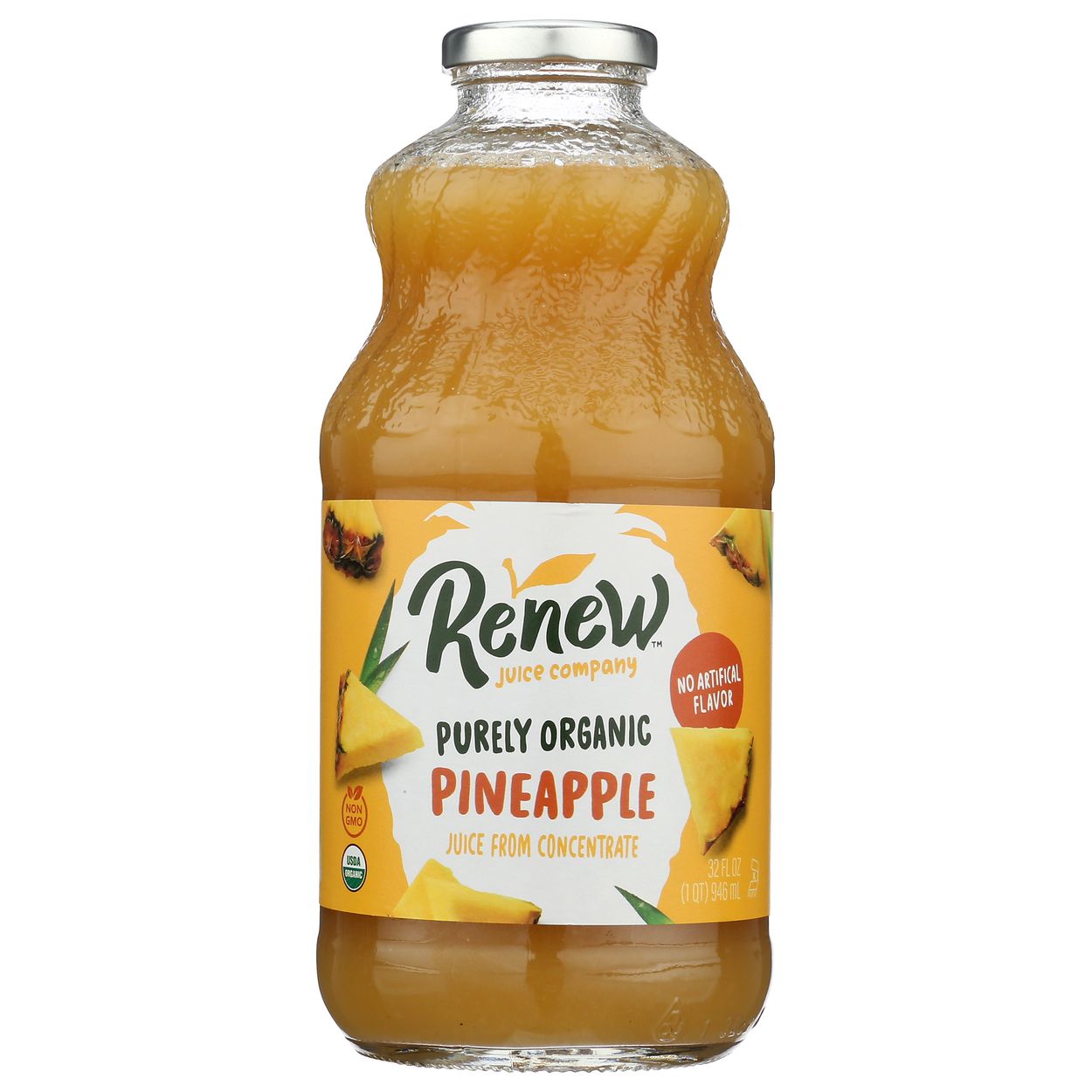 Lakewood Organic Juices Renew, Pure Pineapple Juice, Organic