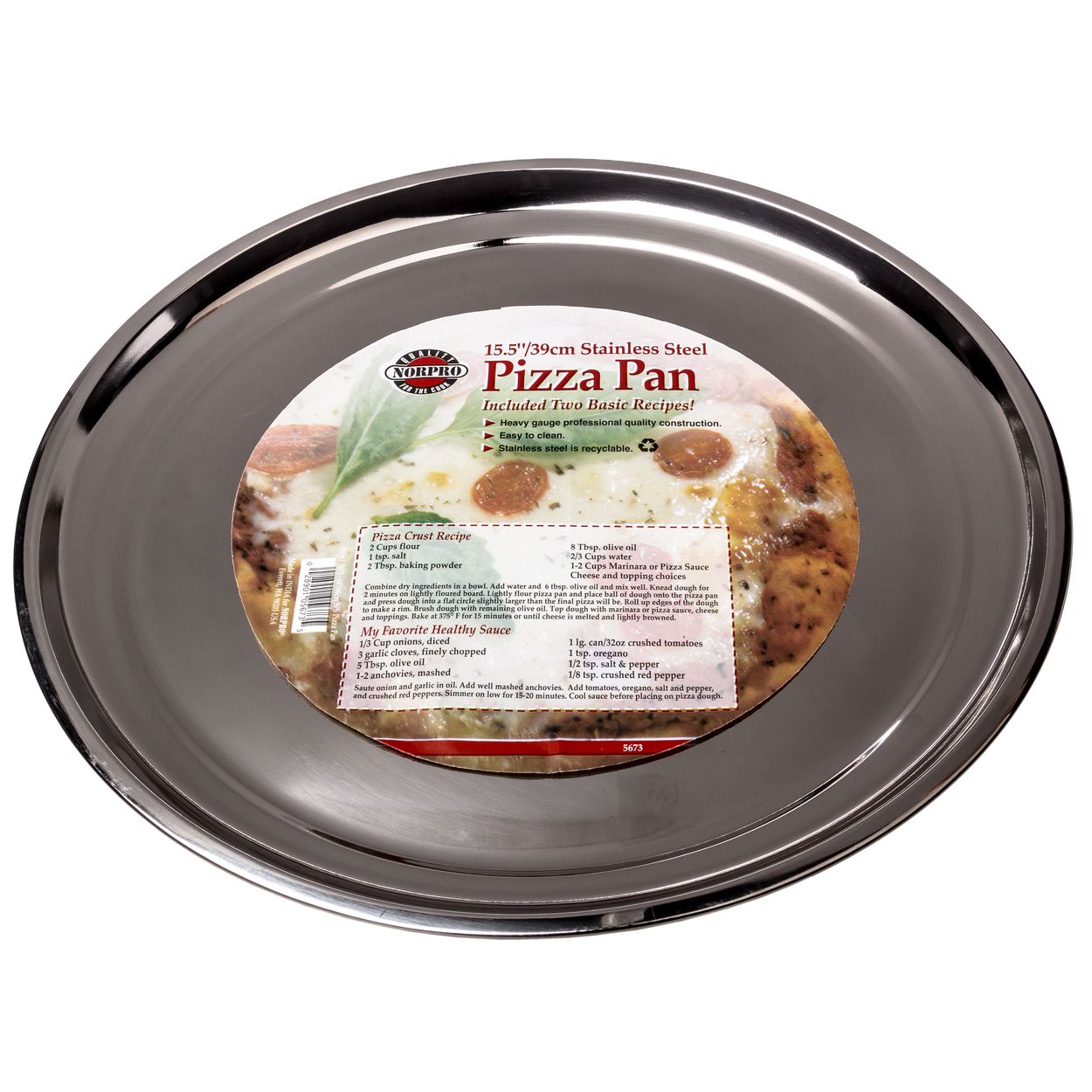 Deedro 12 inch Stainless Steel Pizza Pan Round ... Details about   Pizza Baking Pan Pizza Tray 