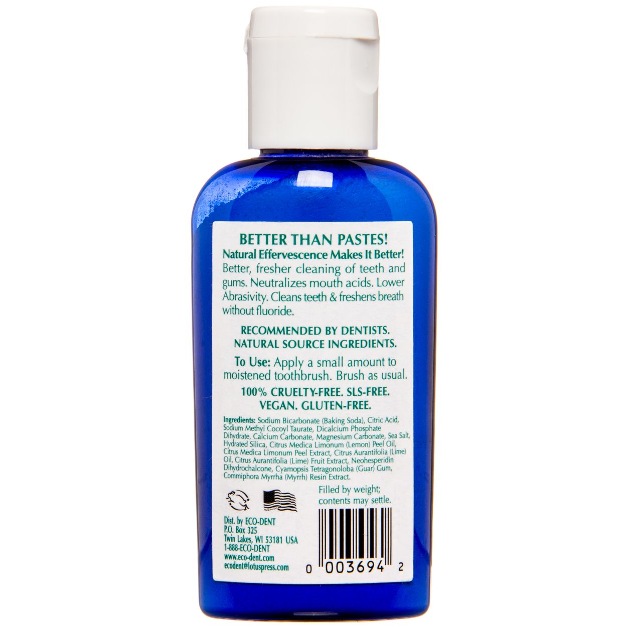Eco-Dent Tooth Powder, Lemon-Lime - Azure Standard