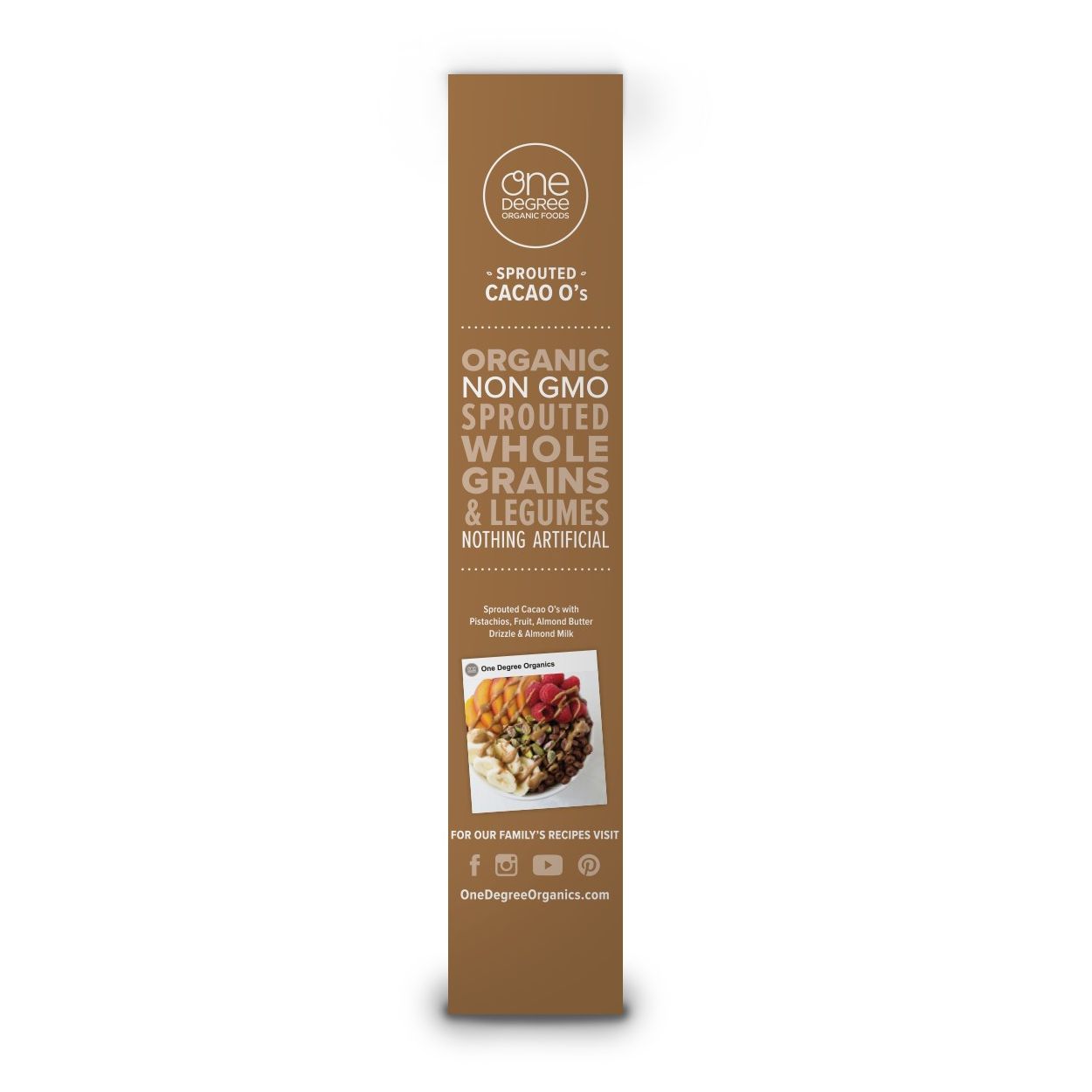 One Degree Veganic Sprouted Cacao O's Cereal, Organic - Azure Standard