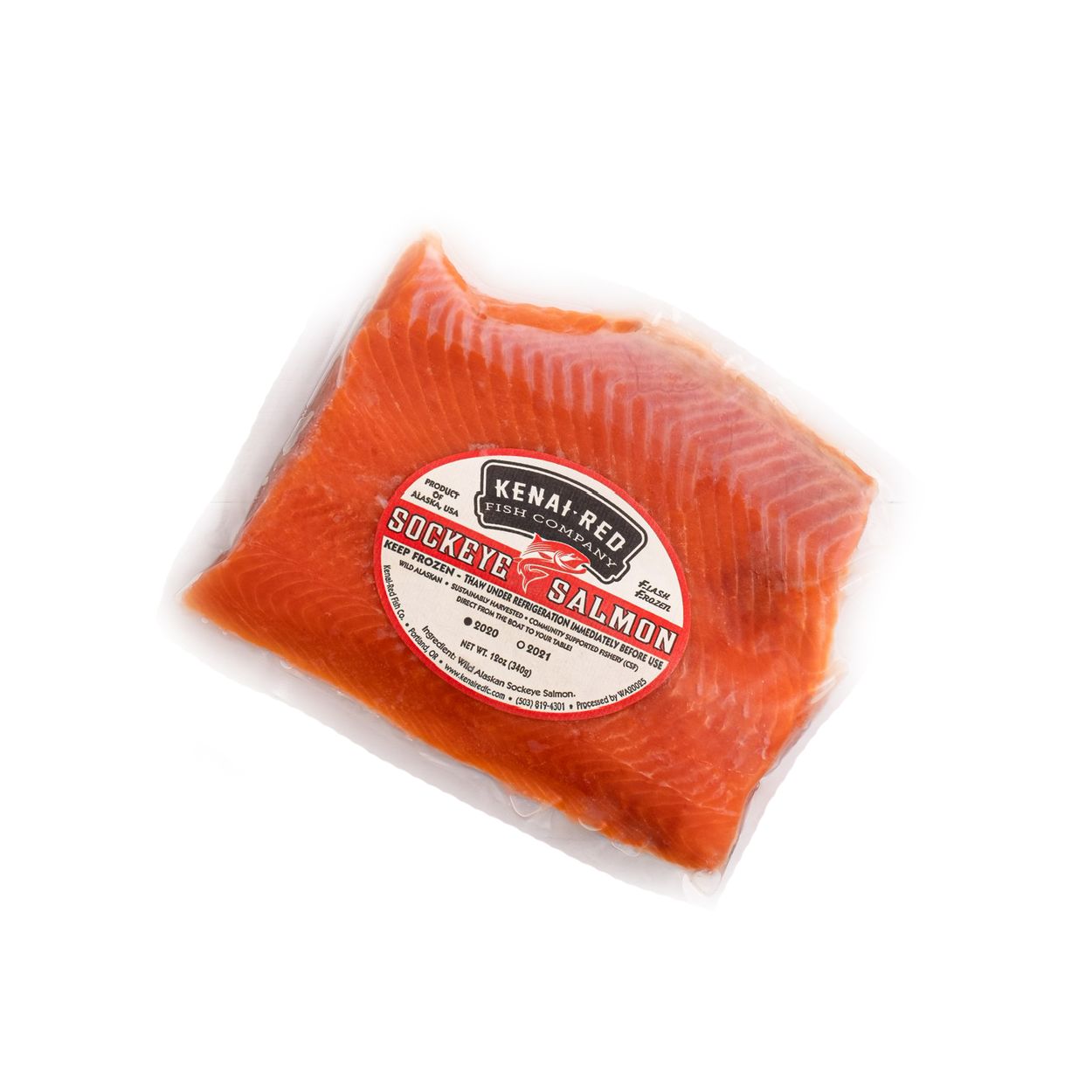 Kenai-Red Wild Alaska, Sockeye Salmon, Portions, FROZEN - Azure
