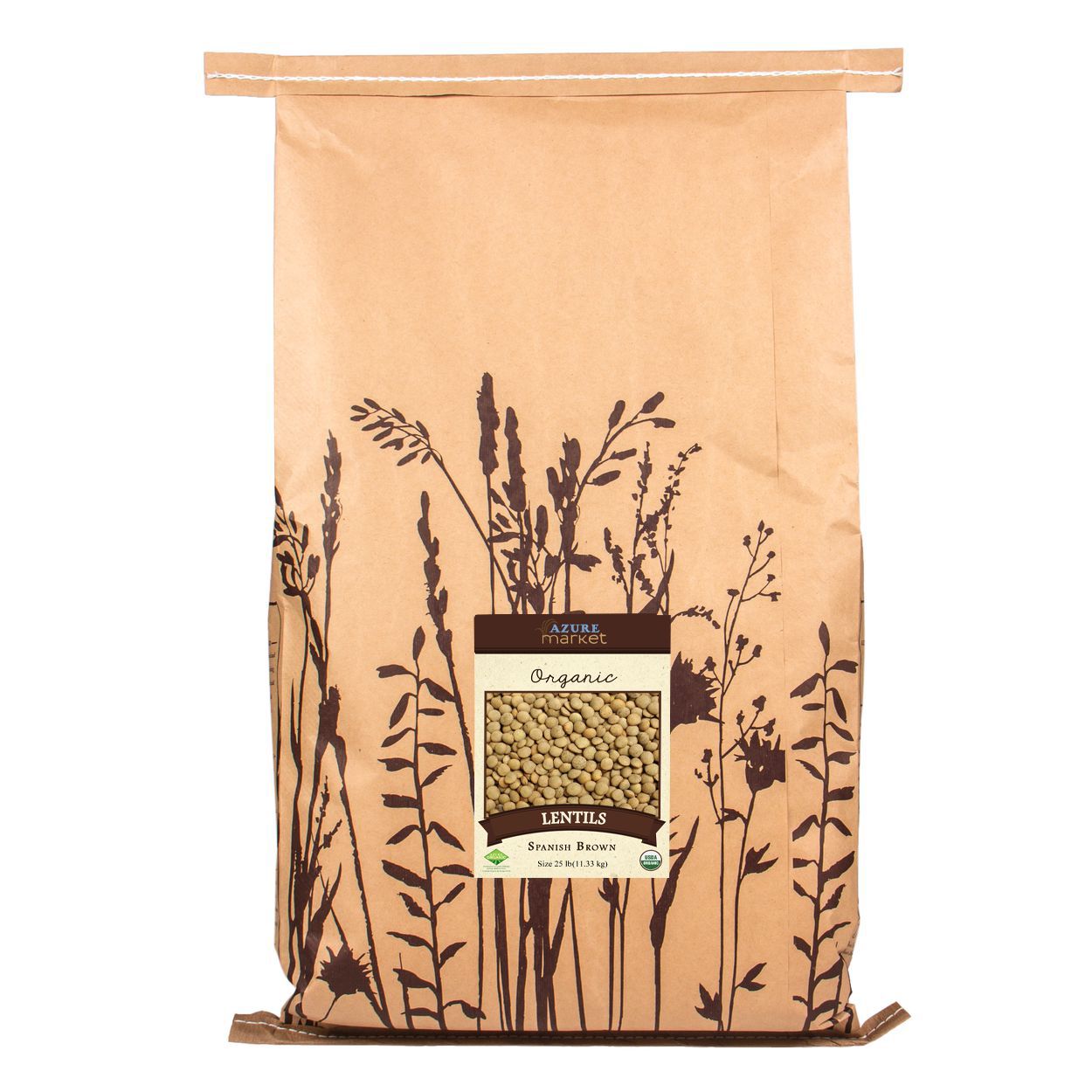 Azure Market Organics Lentils, Spanish Brown, Organic - Azure Standard