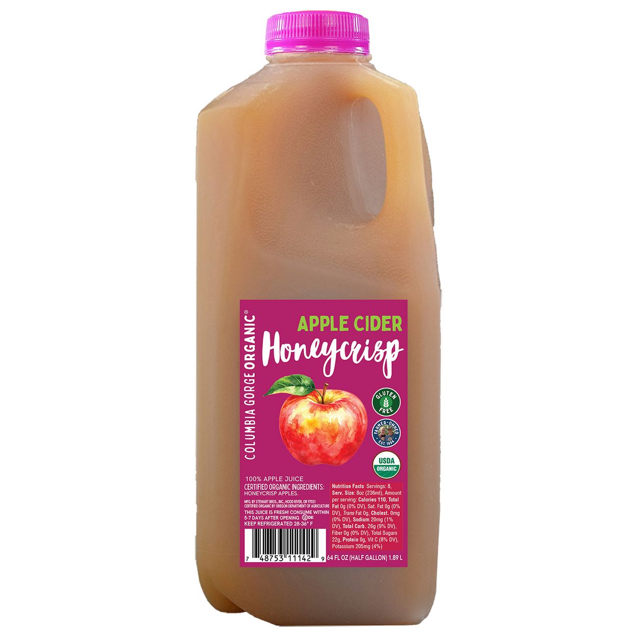 Columbia Gorge Organic Honeycrisp Apple Cider, Organic - Azure