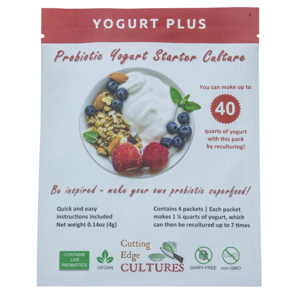 Yogurt Maker + 3 Free Probiotic Starters - TopThermUSA