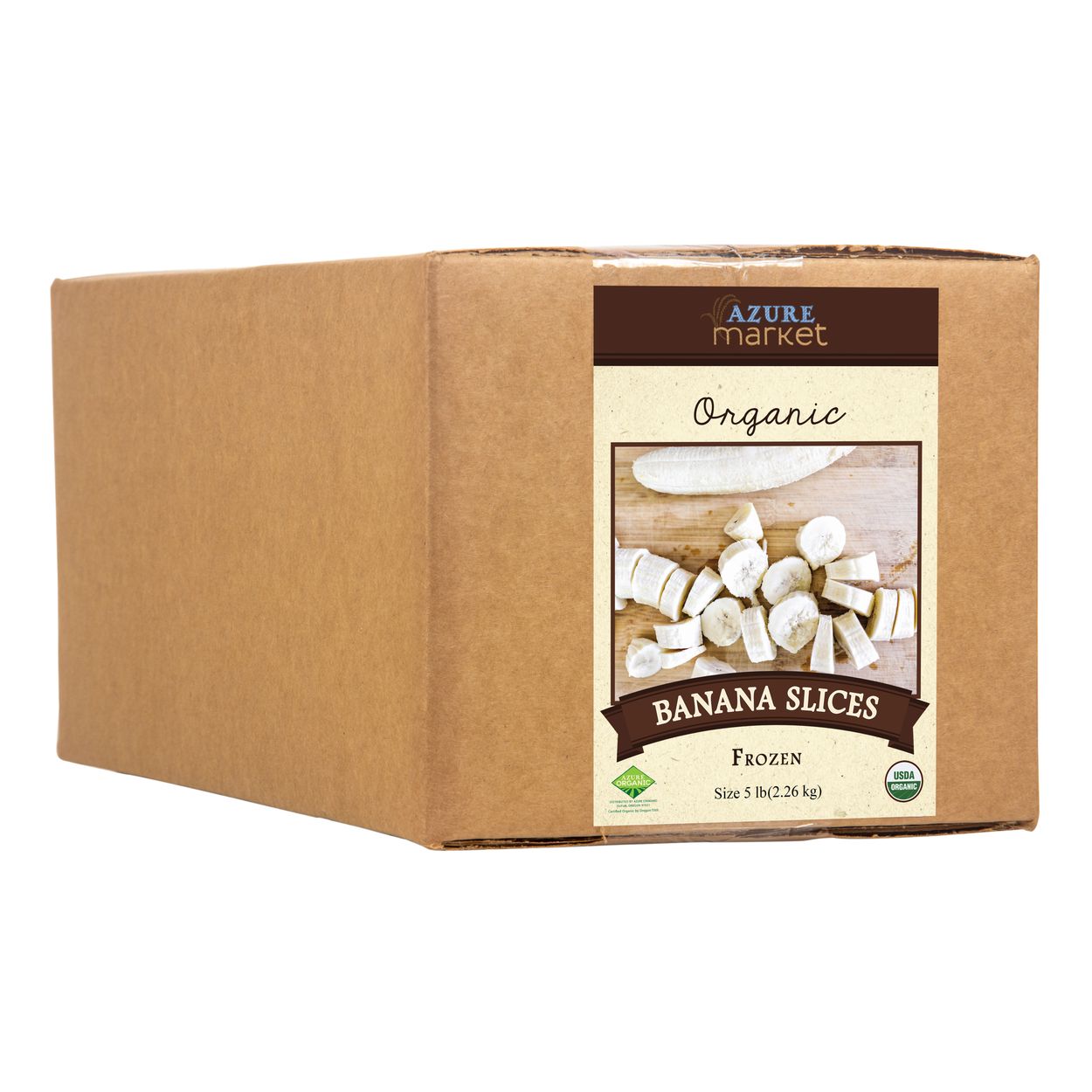 Azure Market Organics Banana, Sliced, Frozen, Organic - Azure Standard