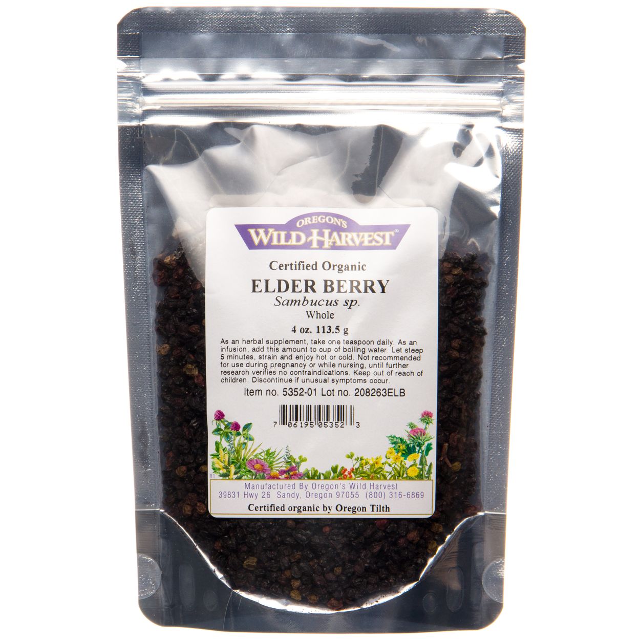 Oregon's Wild Harvest Elderberry Whole, Organic - Azure Standard