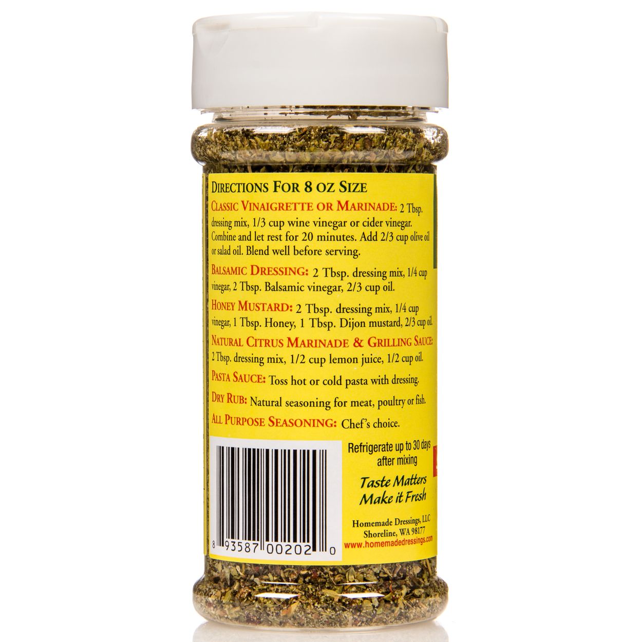 Homemade Dressings Italian Garden Salad Dressing Mix Azure