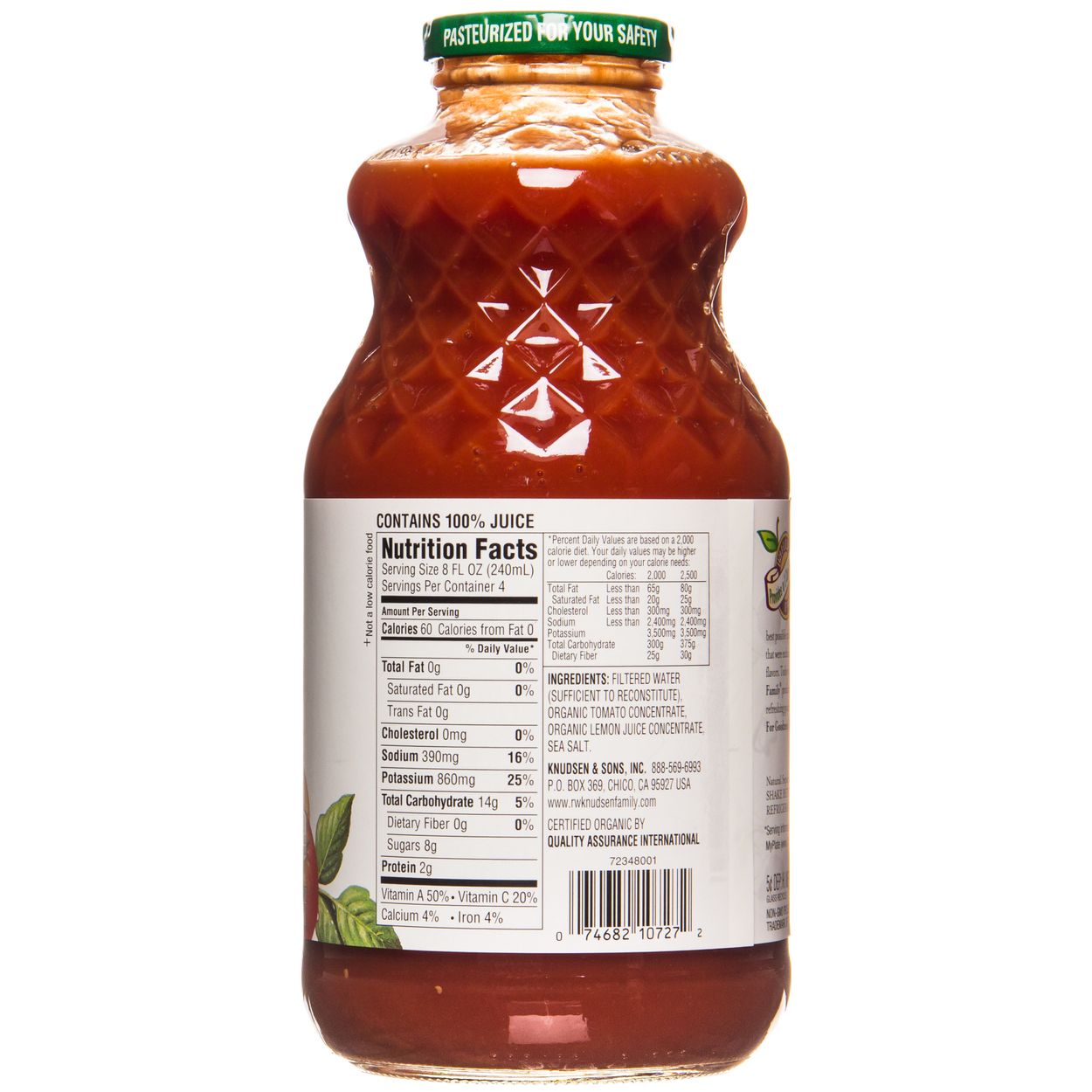 Knudsen Tomato Juice, Organic - Azure Standard