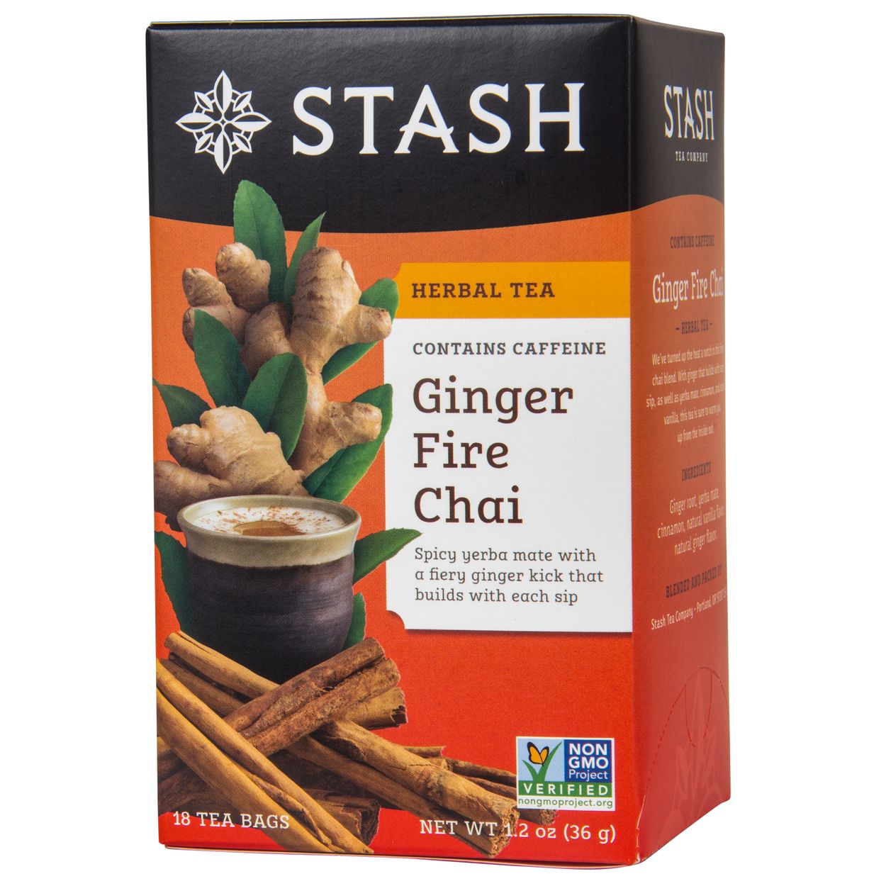 Stash Tea Ginger Fire Chai Herbal Tea - Azure Standard
