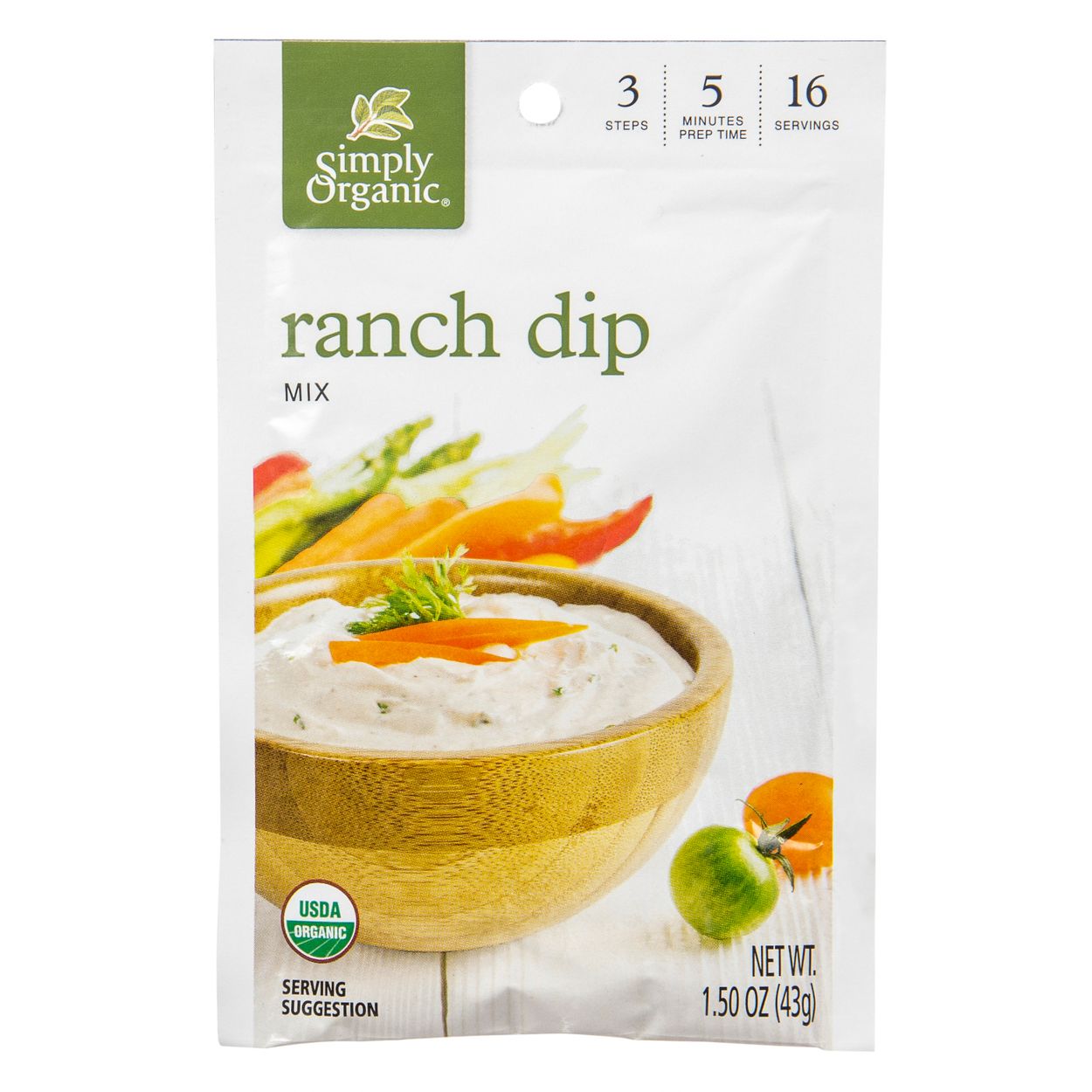 Simply Organic Ranch Dip Mix, Organic - Azure Standard