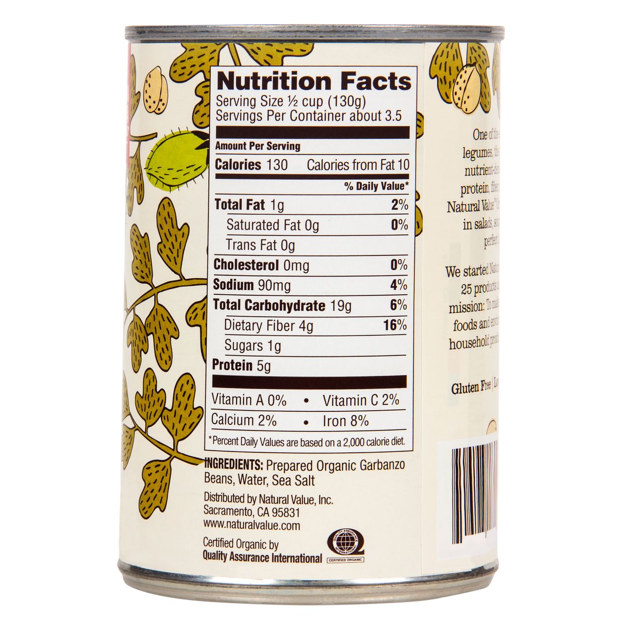 Natural Value Garbanzo Beans, Organic - Azure Standard