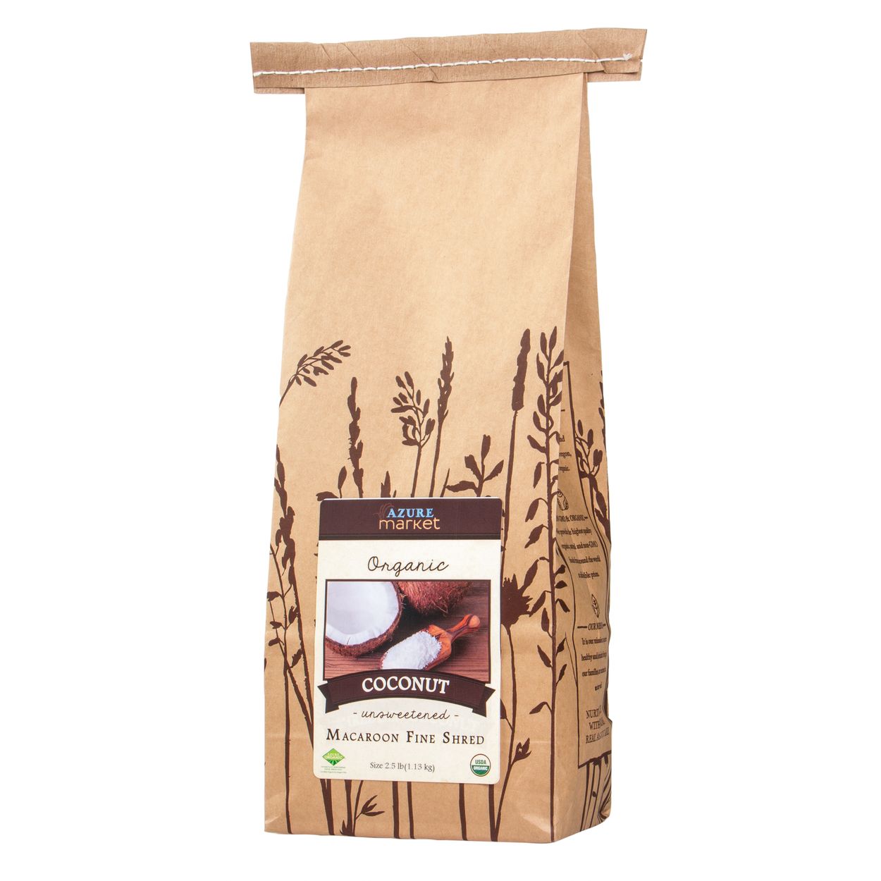 Azure Market Organics Coconut, Macaroon Fine Shredded, Organic