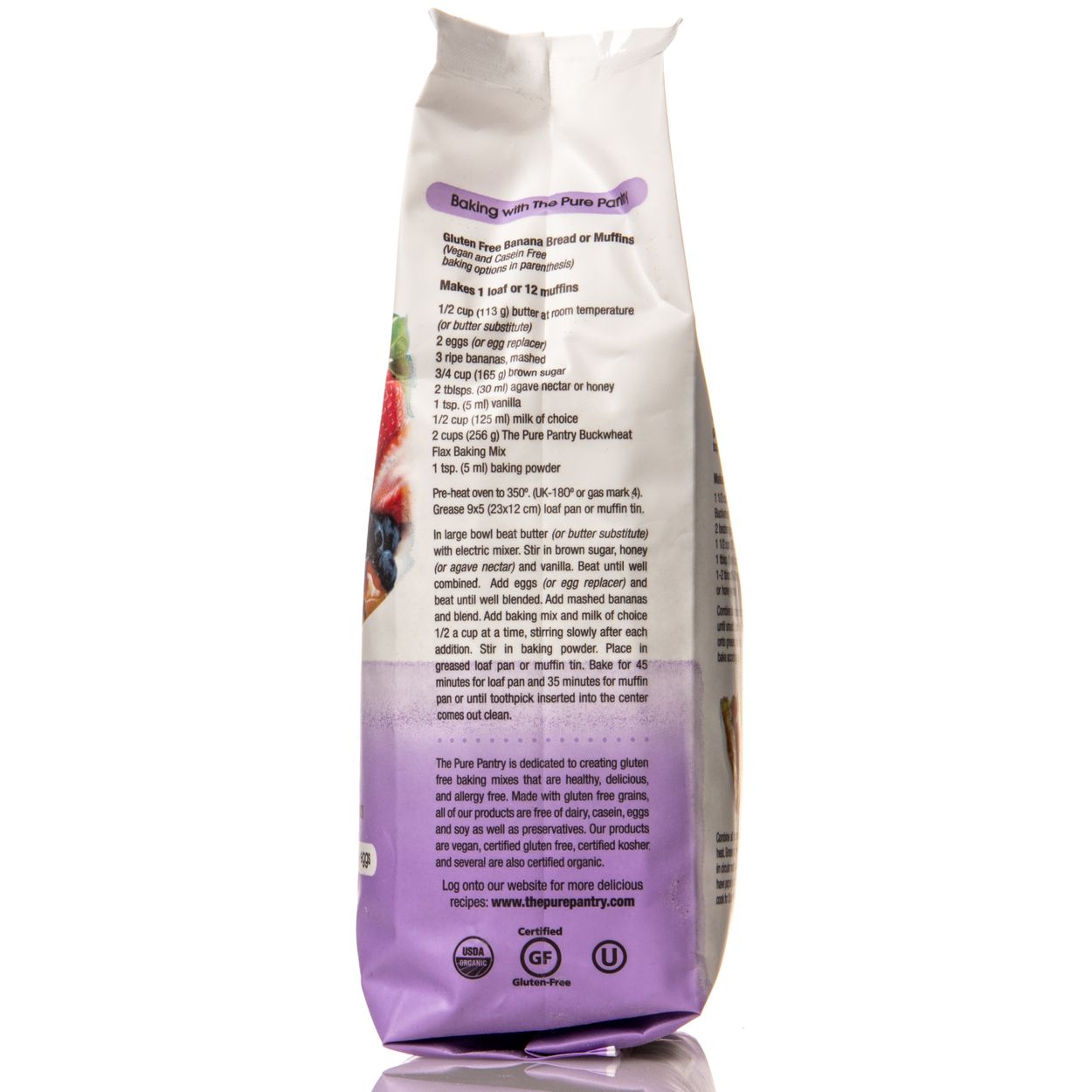 The Pure Pantry Buckwheat Flax Pancake Mix Organic Gluten Free