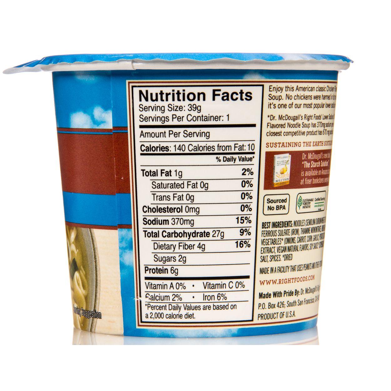 Dr. McDougall's Right Foods Soup Cups, Low Sodium, Chicken ...