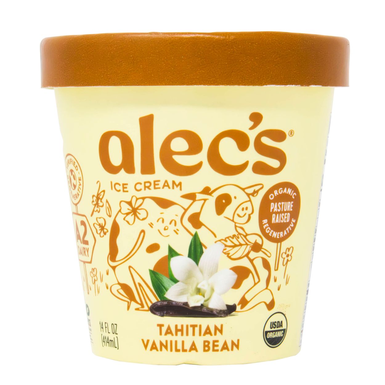 r*a様 AUTHENT cream(容器付) / 50g Alec's Ice Cream Ice Cream, Tahitian Vanilla Bean, A2, Organic