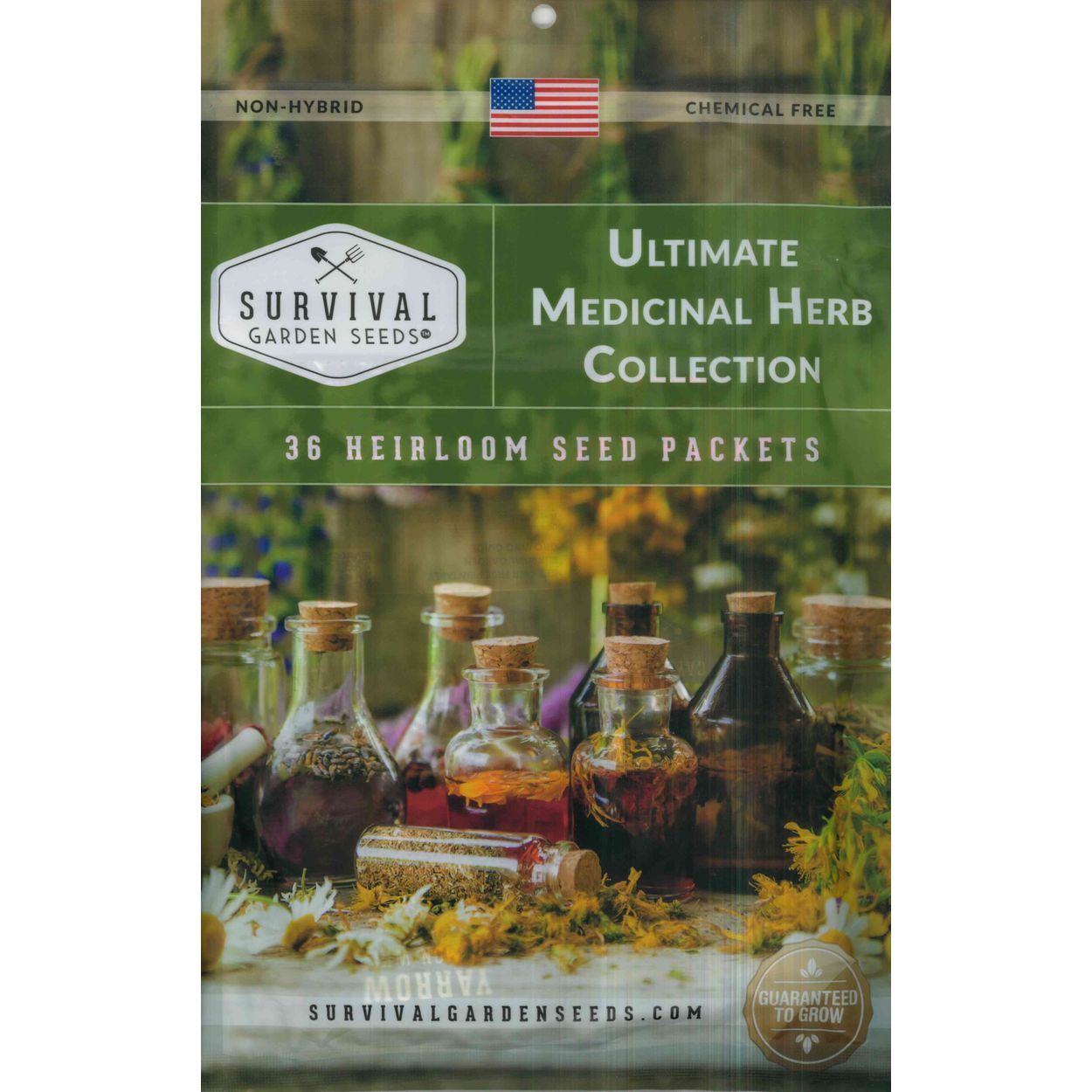 Survival Garden Seeds Survival Kit, Ultimate Medicinal Herb