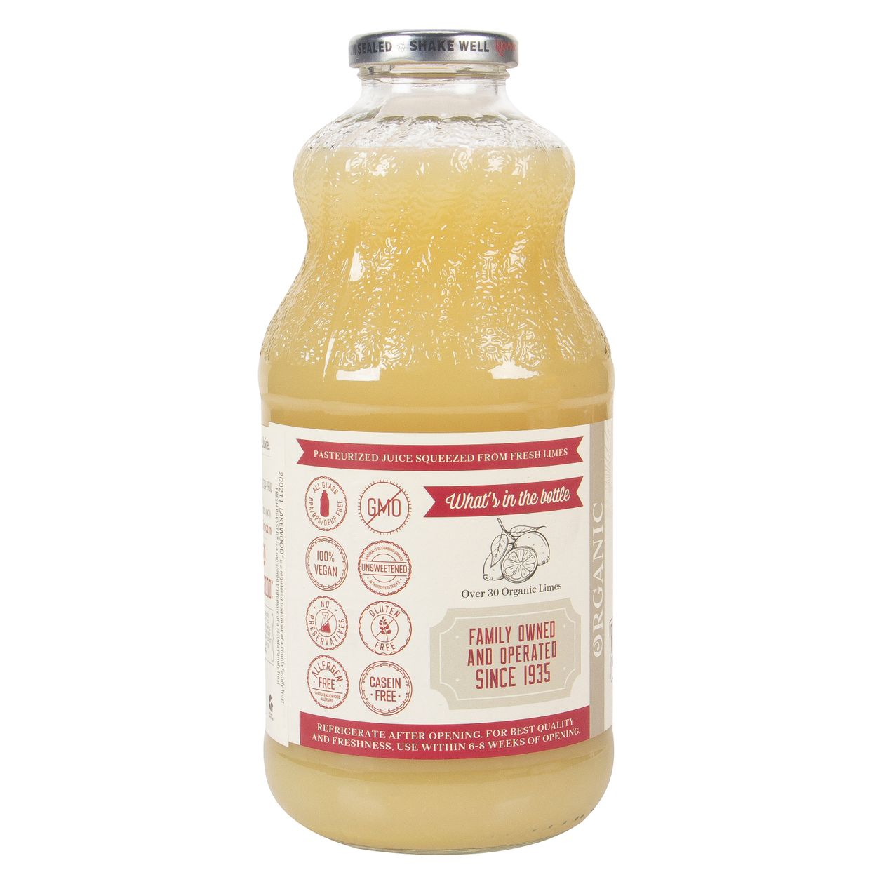 Lakewood Organic Juices Lime Juice, Pure, Organic - Azure Standard