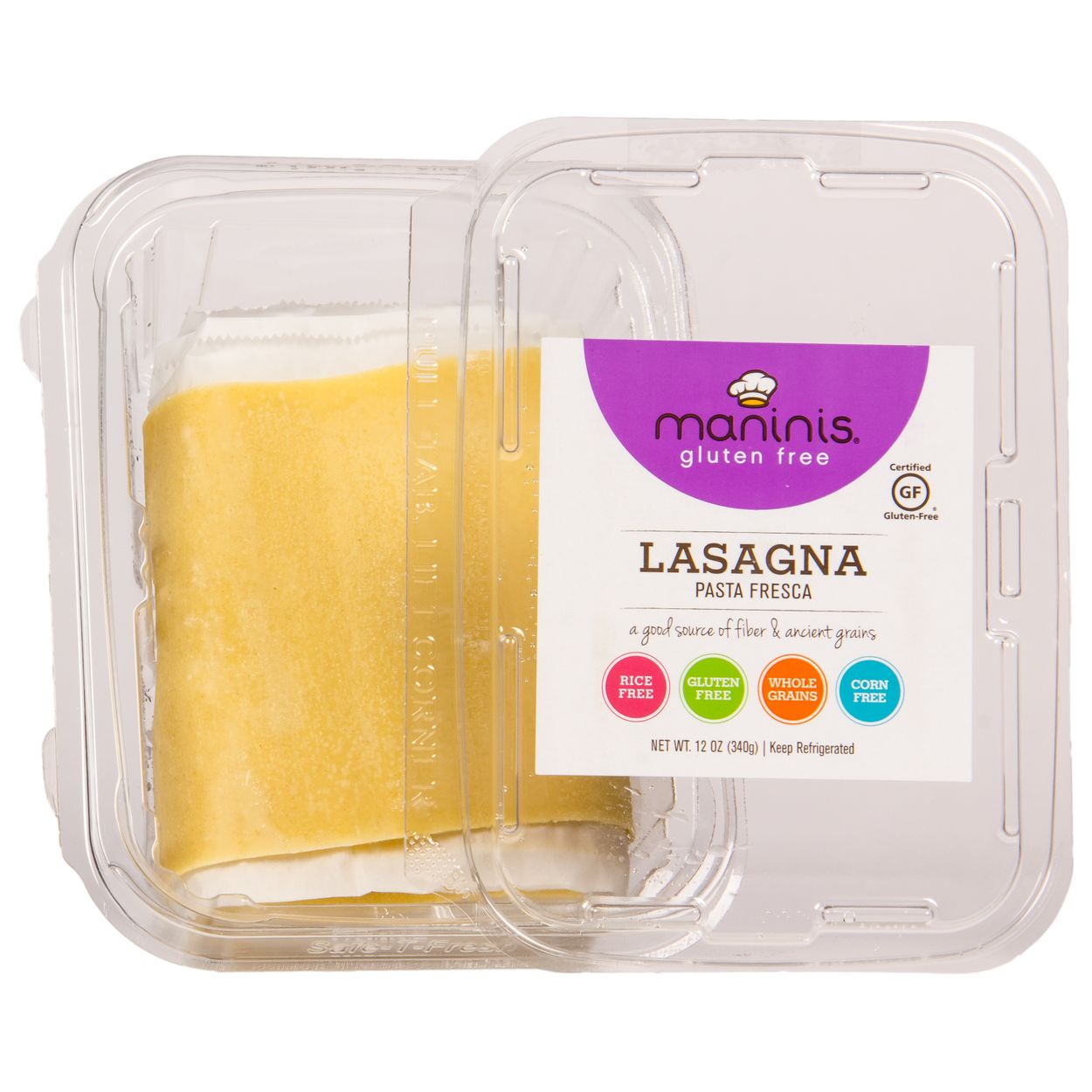 Maninis Gluten Free Lasagna Sheet Noodles, Gluten Free, Frozen
