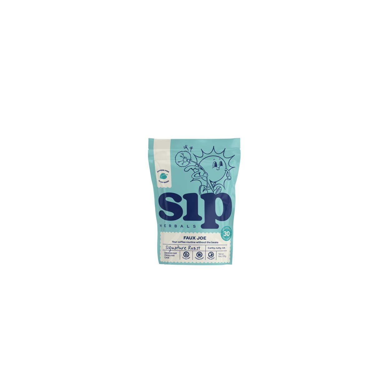 Sip Herbals Faux Joe, Signature Roast, Herbal Coffee, Loose Leaf