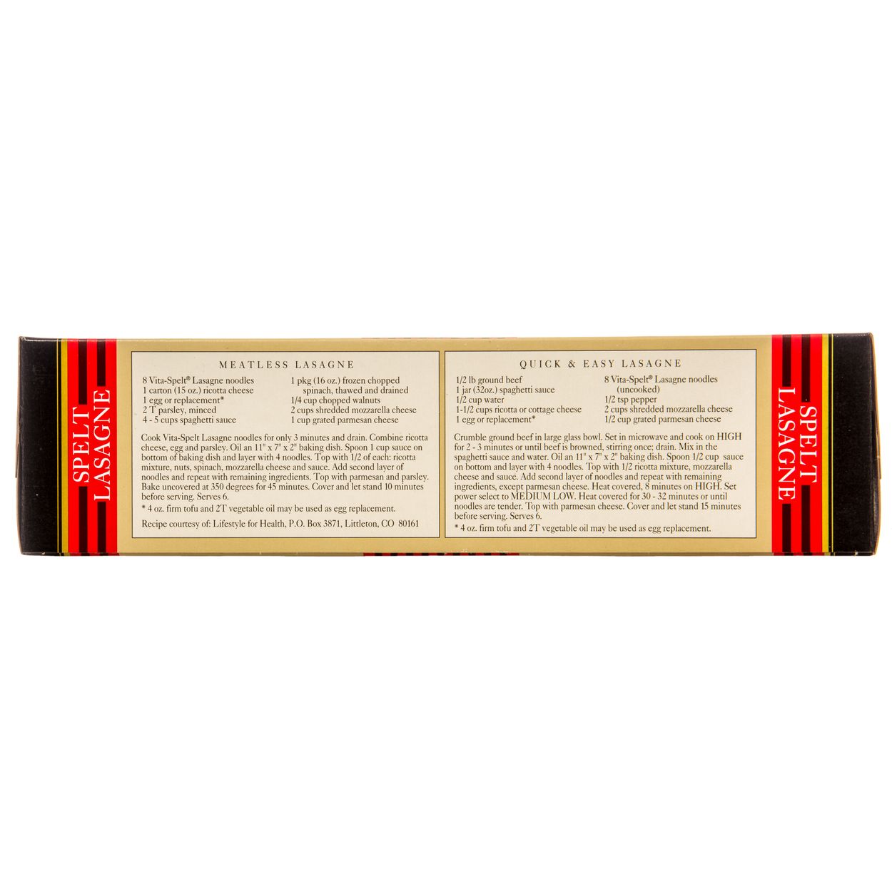 Organic Spelled Lasagna 4 Packs Of 250g - Dry Pasta-Organic Cereal - View #5