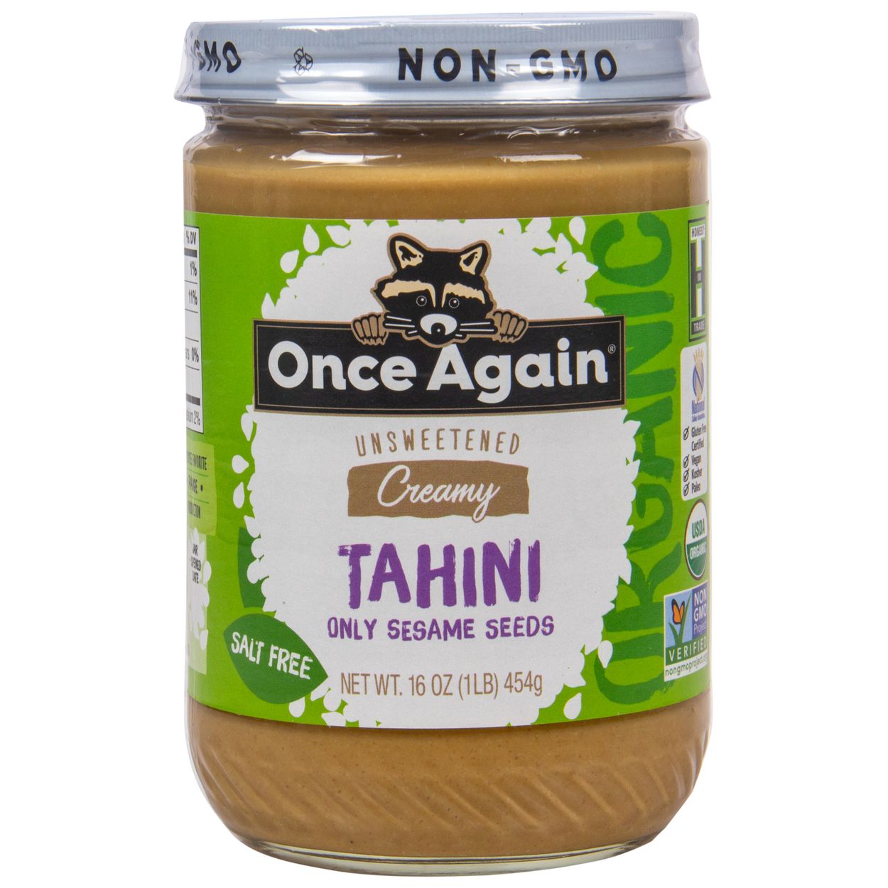 Once Again Nut Butter, Inc. Tahini Butter, Unsweetened, Salt Free
