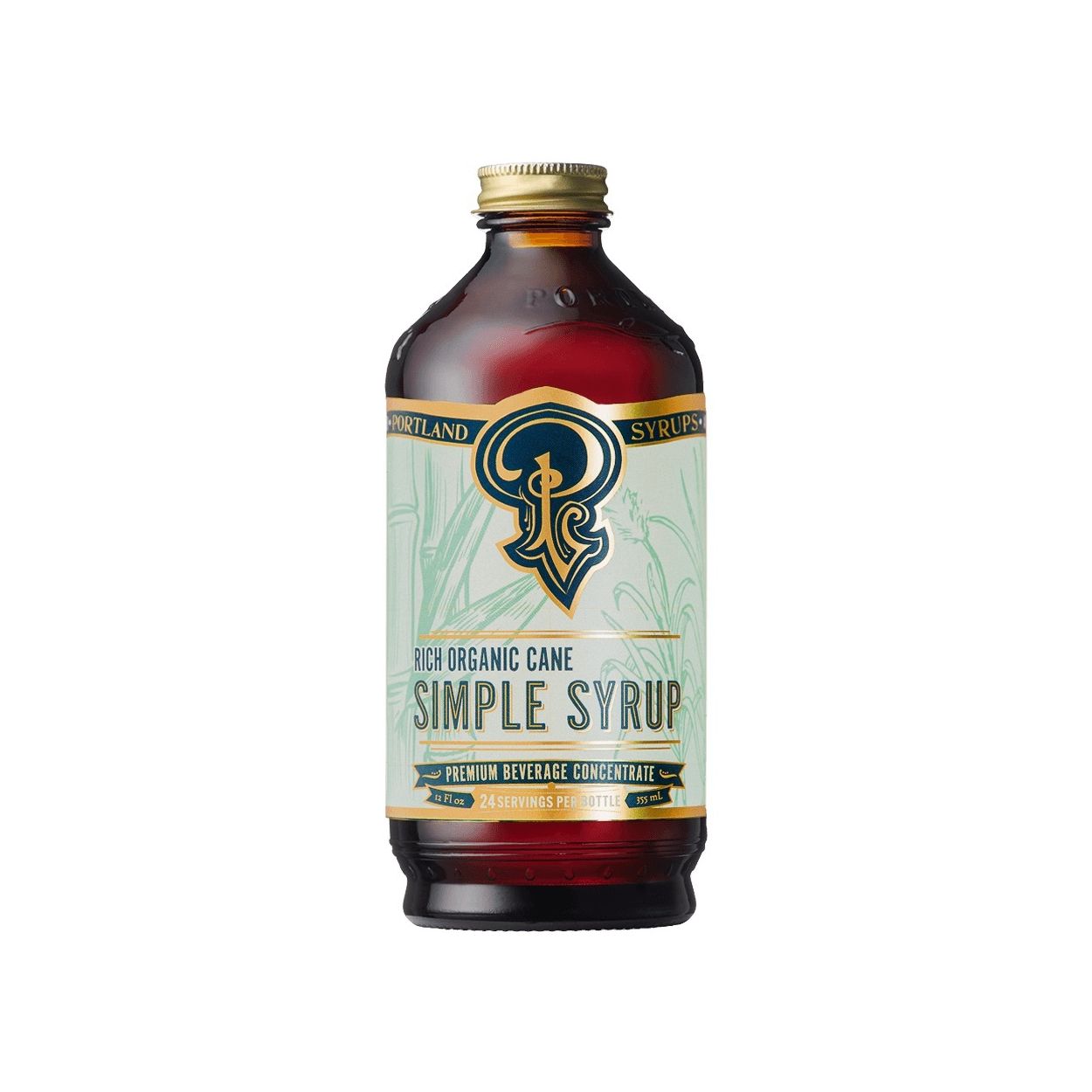 Portland Syrups Beverage Concentrate, Cane Simple Syrup - Azure