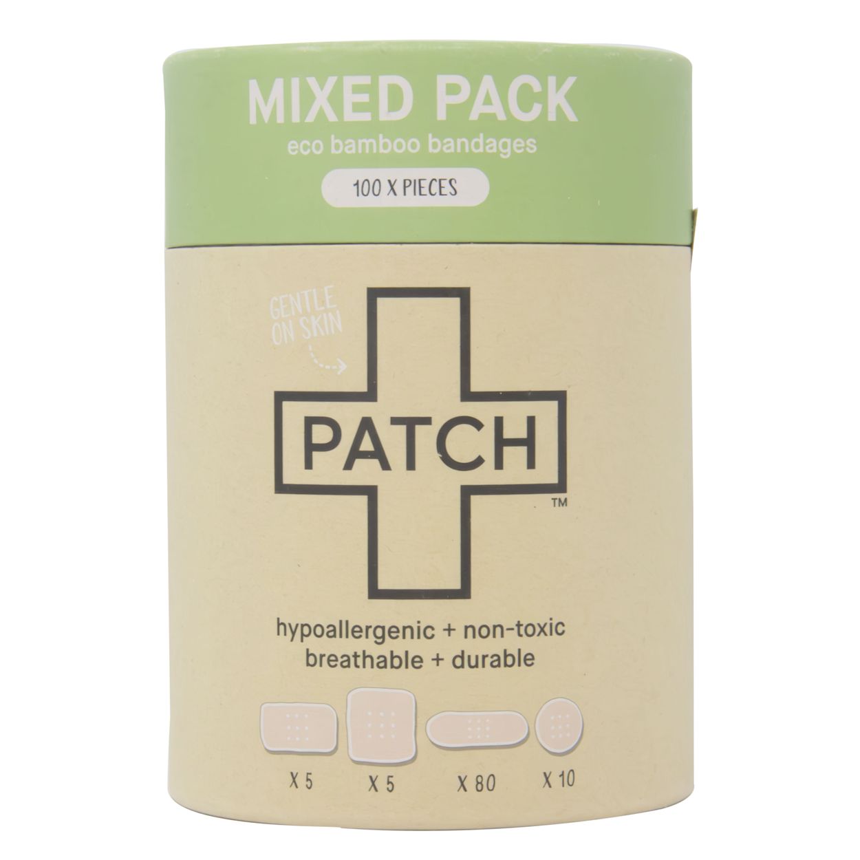 Nutricare Patch Natural Bamboo Bandages, Assorted Sizes - Azure