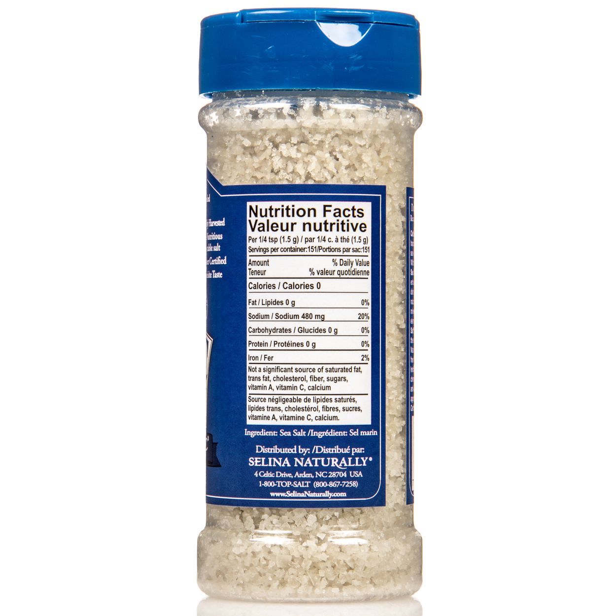 Celtic Sea Salt Sea Salt Shaker, Light Grey - Azure Standard