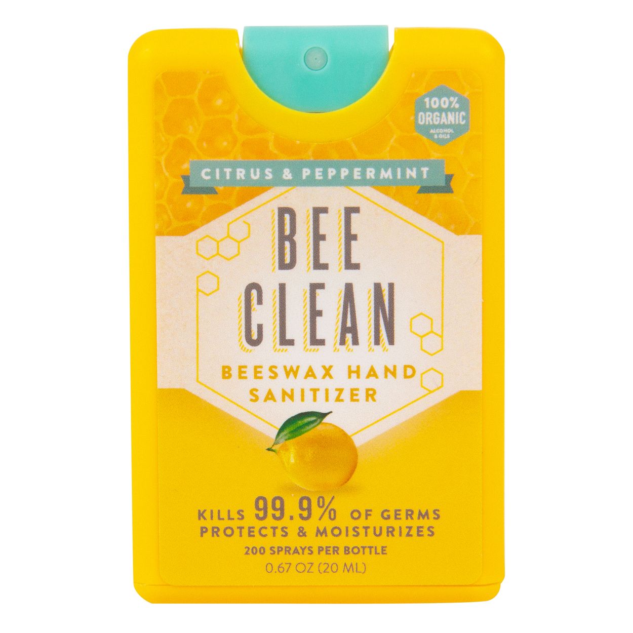 Bee Clean Beeswax Hand Sanitizer, Citrus & Peppermint - Azure Standard