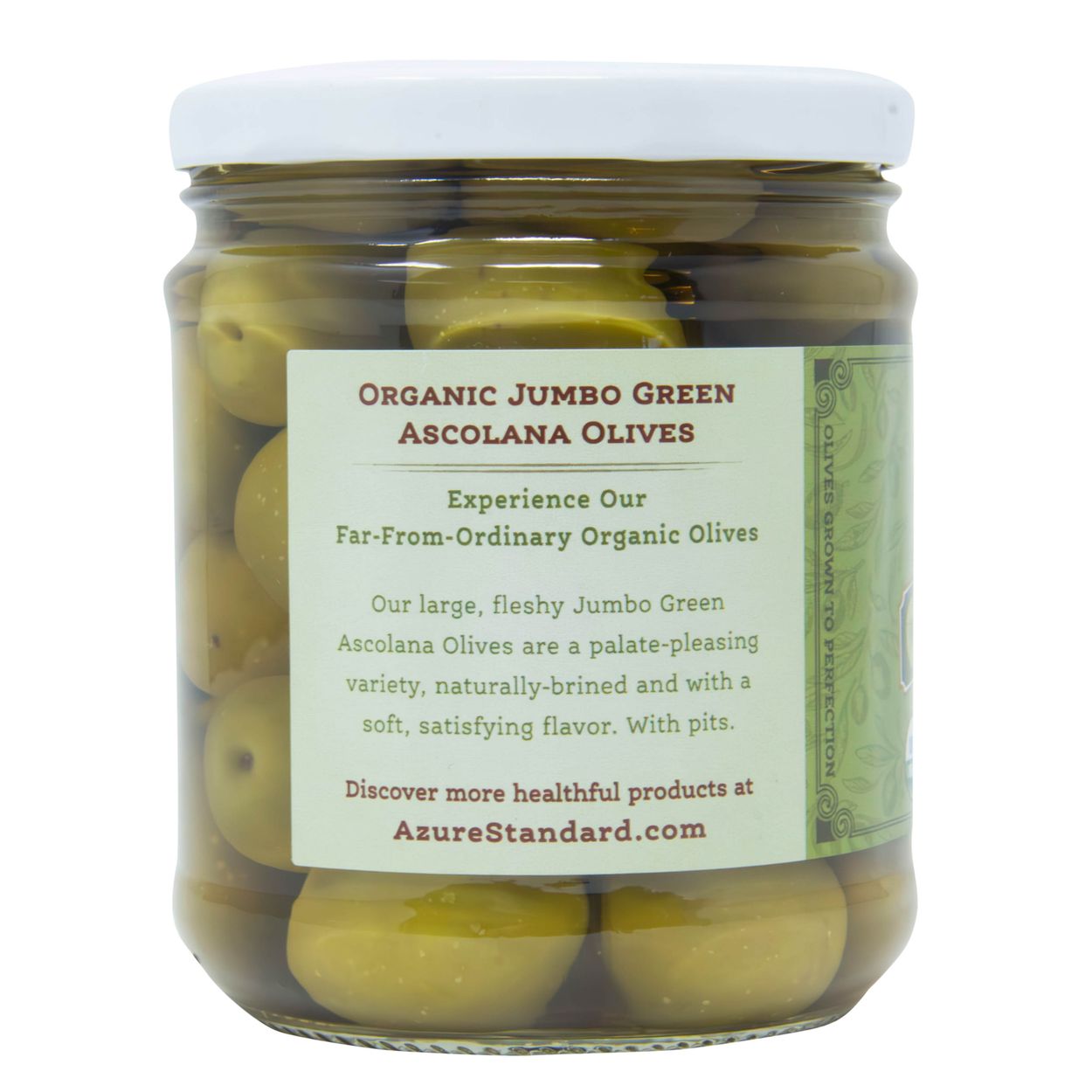 Azure Market Organics Jumbo Green Olives, Organic - Azure Standard