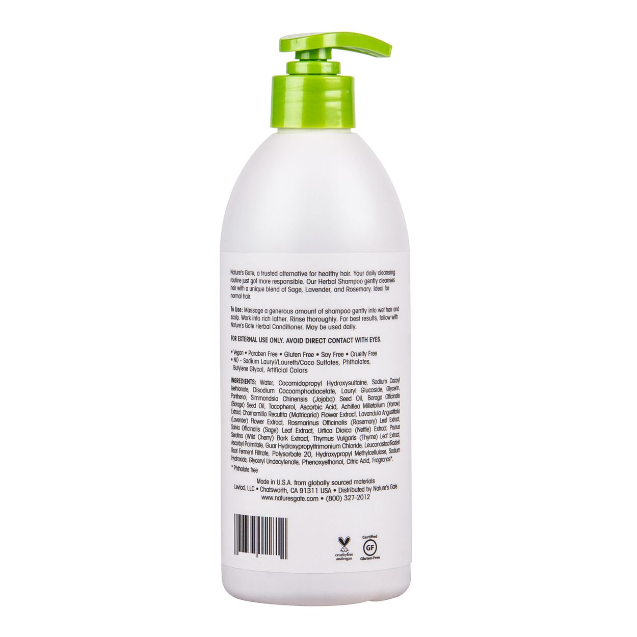 Nature S Gate Herbal Normal Hair Shampoo Azure Standard