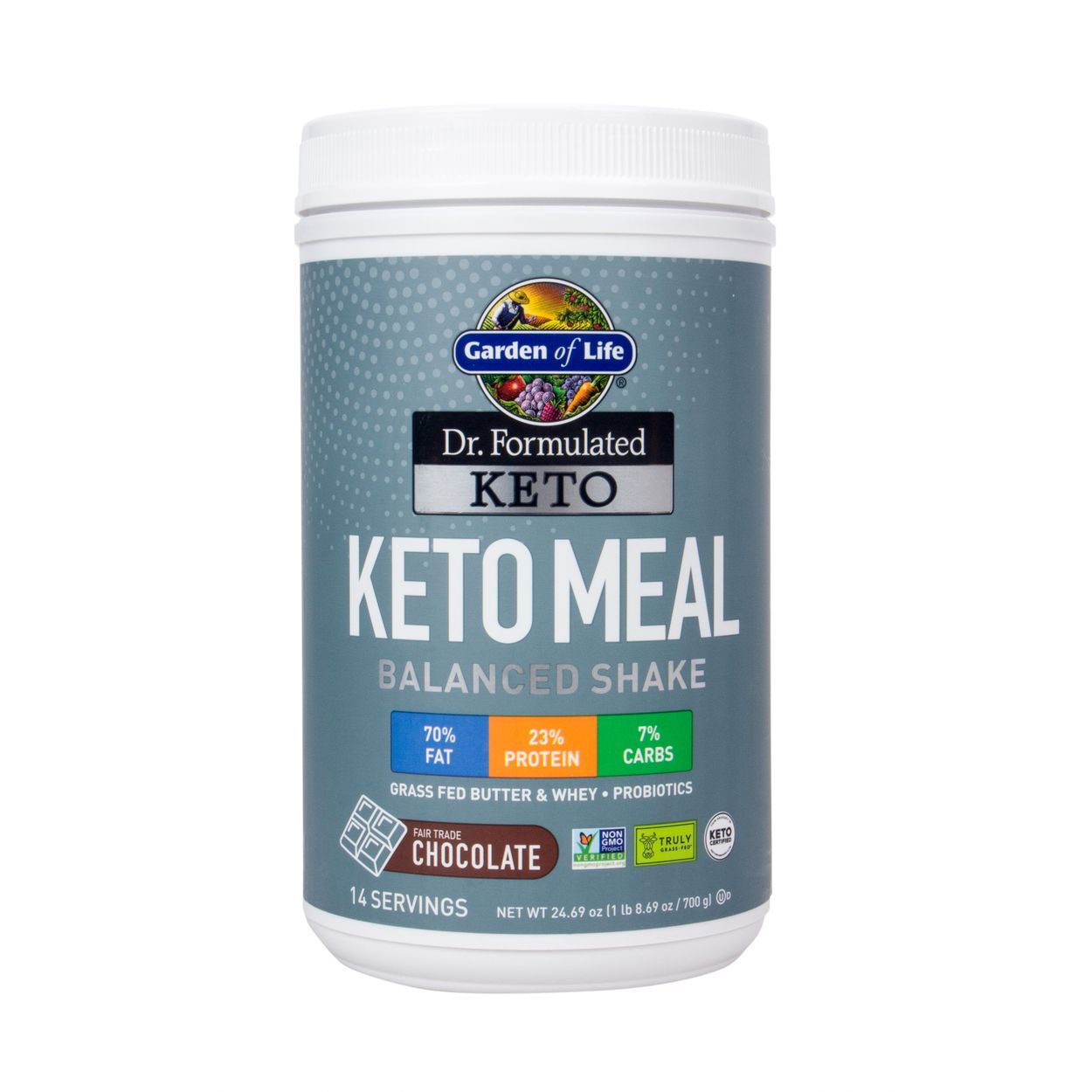 Garden of Life Dr. Formulated Keto Meal, Chocolate, Powder