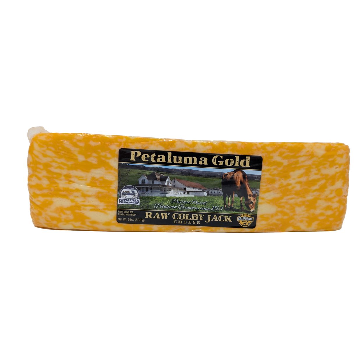 Petaluma Gold Colby Jack Cheese, Raw, Grass-fed, Random Weight