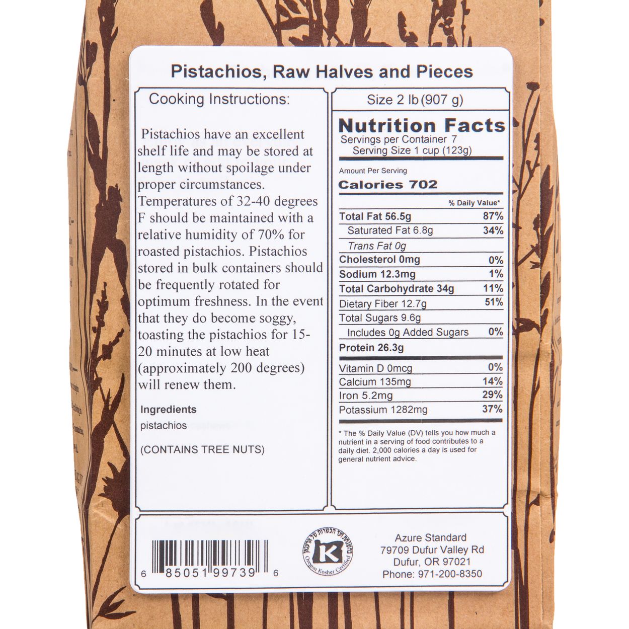 Nutrition Facts Pistachios Raw Blog Dandk