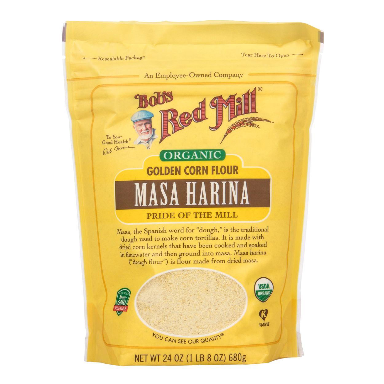Bob S Red Mill Masa Harina Golden Corn Flour Organic Azure Standard