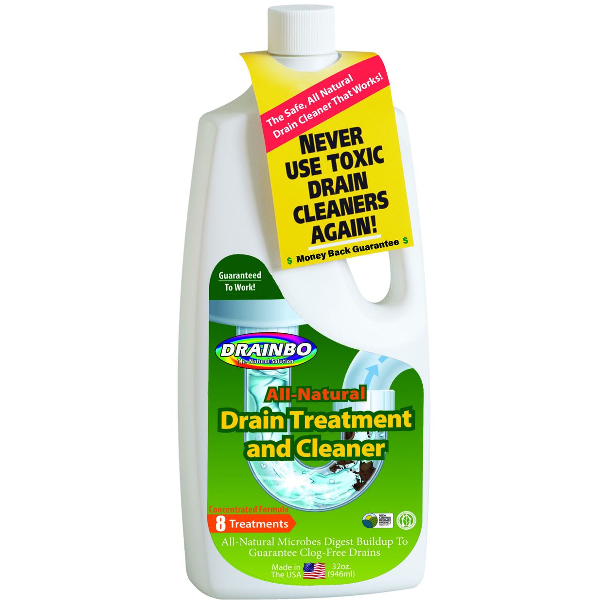 DrainBo Household Drain Care Treatment & Cleaner, Natural - Azure