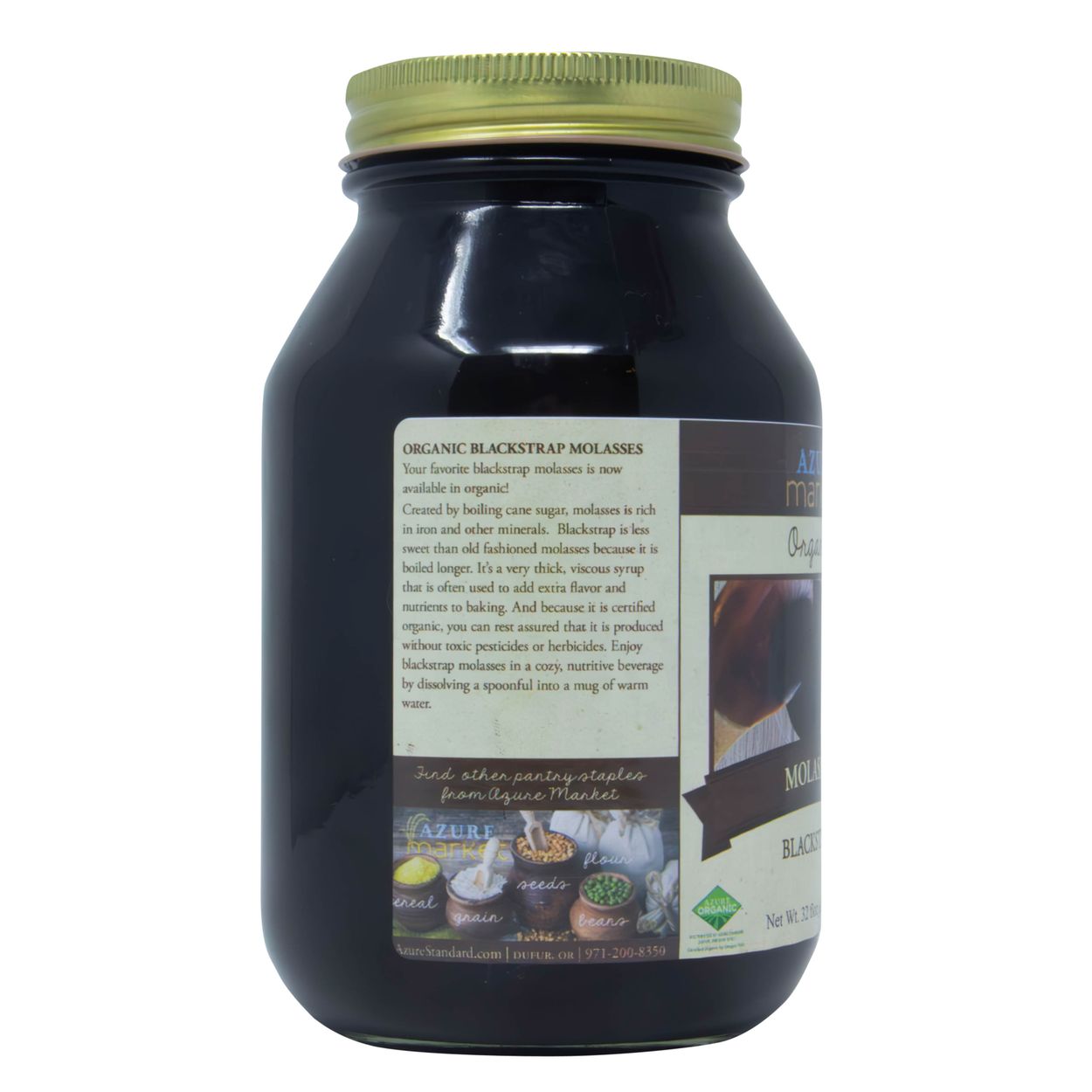 Azure Market Organics Molasses, Blackstrap, Organic - Azure Standard