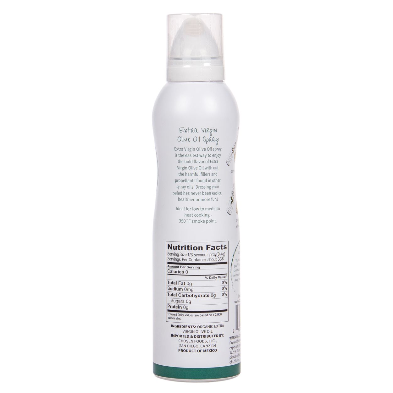Chosen Foods Olive Oil Spray Extra Virgin Organic Azure Standard