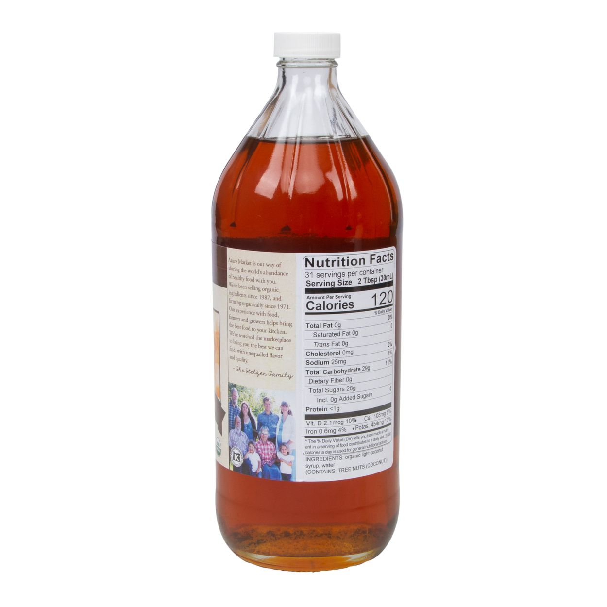 Azure Market Organics Coconut Syrup, Light, Organic - Azure