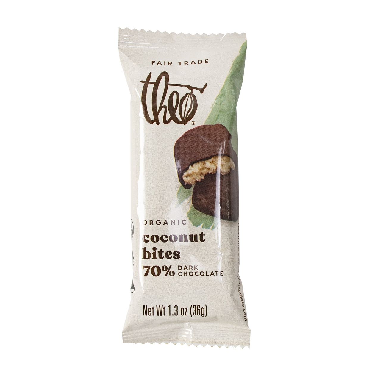 Theo Coconut Bites Dark Chocolate, Classic, Organic - Azure Standard