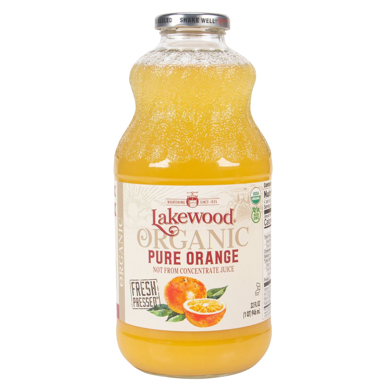 Lakewood Organic Juices Orange Juice, Pure, Organic - Azure Standard