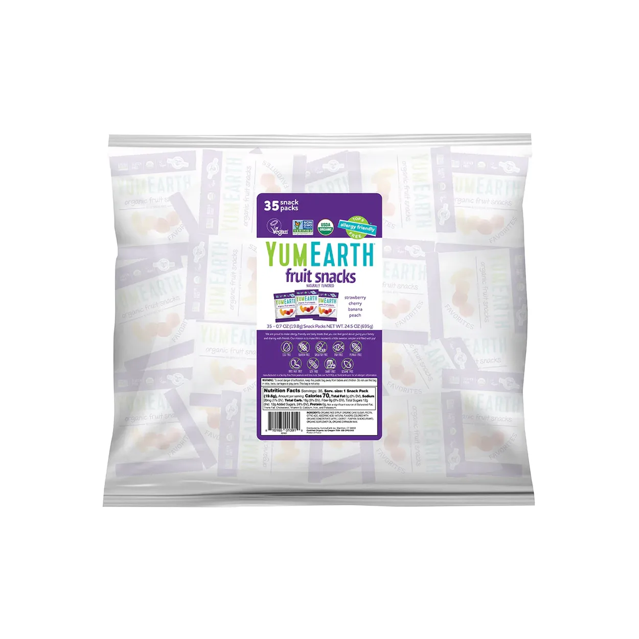 Yum Earth Fruit Snacks, Snack Pack, Organic - Azure Standard