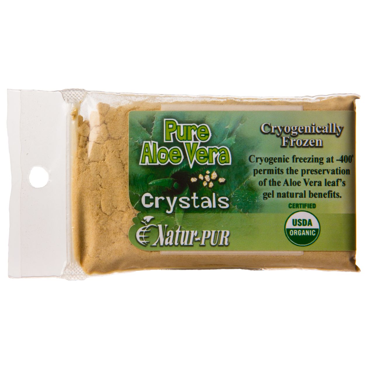 Natur-PUR Aloe Vera Crystals, Juice Mix, Pure Inner-Gel, Organic