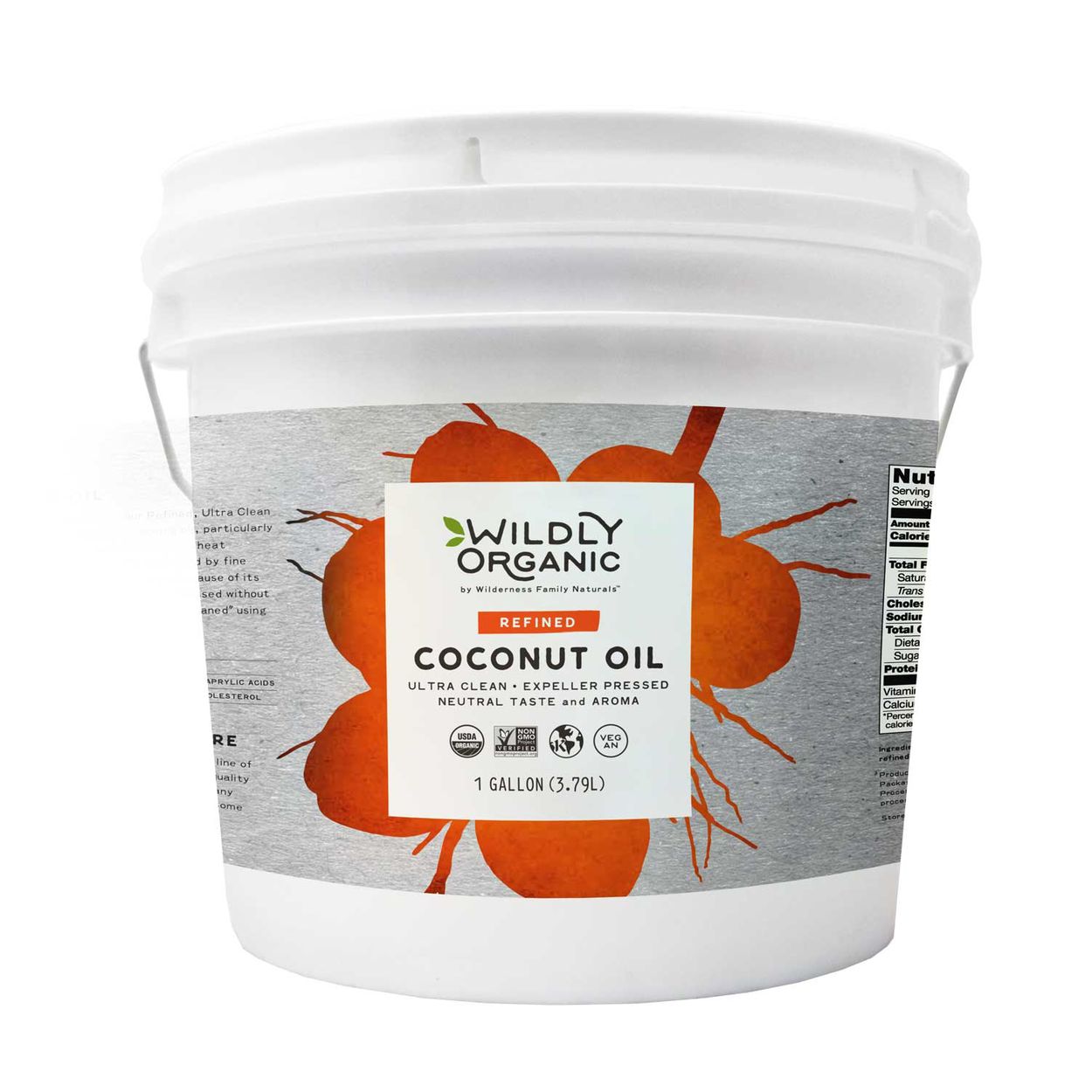 Wildly Organic by Wilderness Family Naturals Coconut Oil, Refined