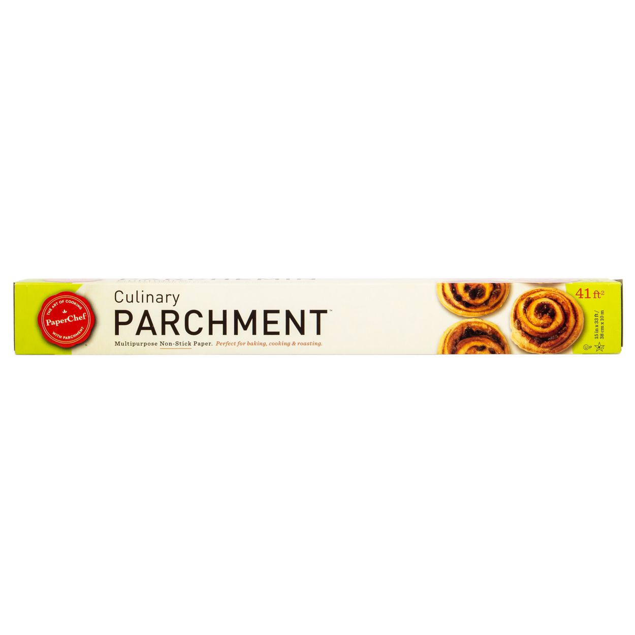 1 205 sq ft roll PaperChef Natural Release Coated Non-Stick Culinary Parchment Paper, 15 in x 164 ft 