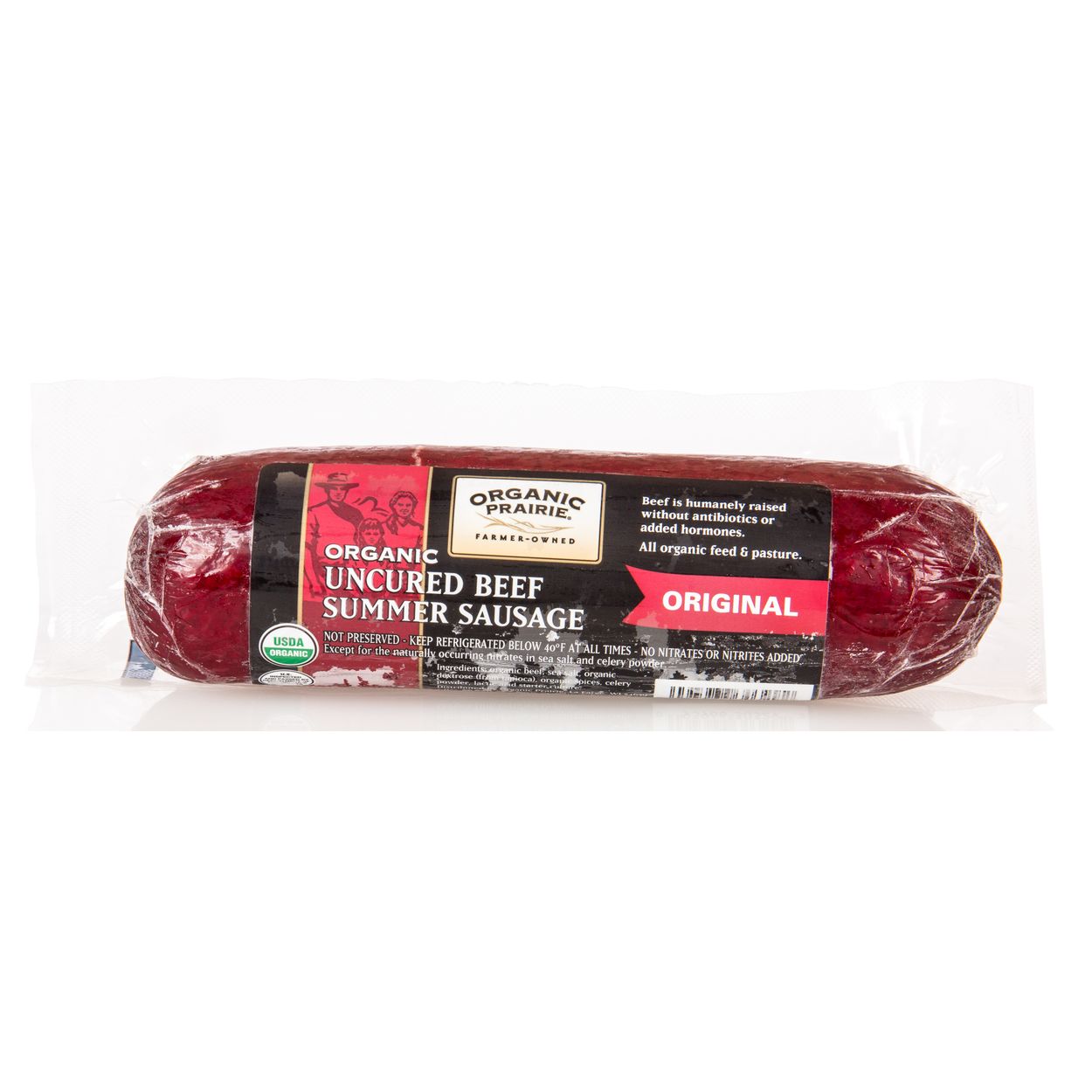 Organic Prairie Beef Summer Sausage Frozen Organic Azure Standard