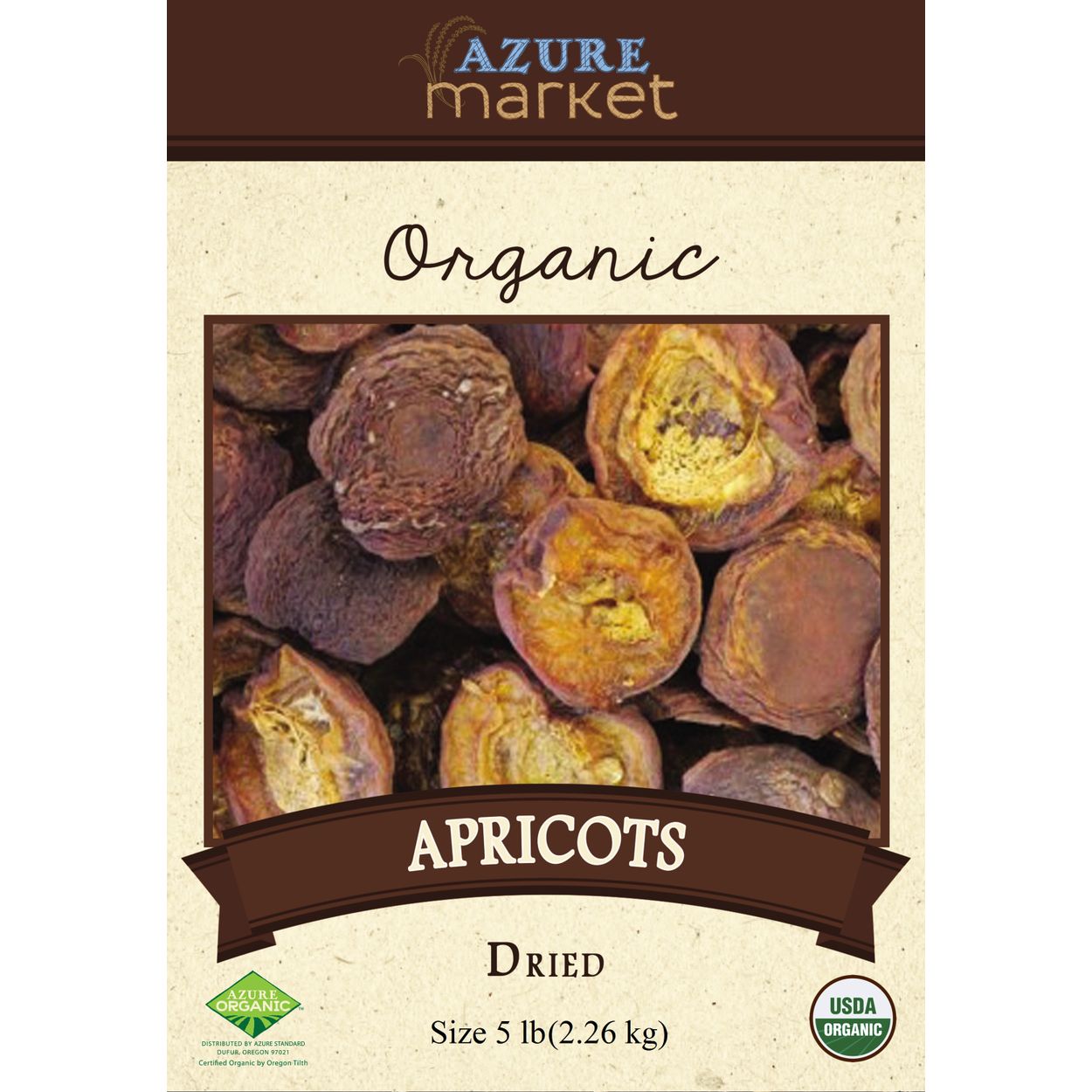 Azure Market Organics Apricots, Dried, Organic - Azure Standard