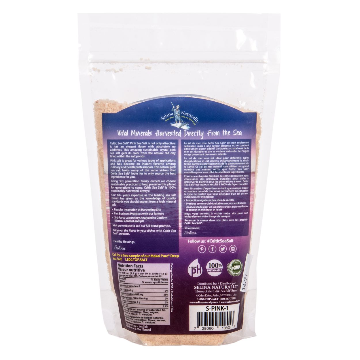 Celtic Sea Salt Pink Sea Salt - Azure Standard